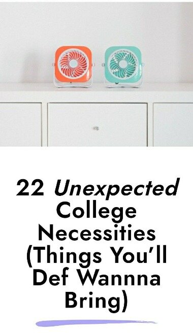 unexpected things to bring to college