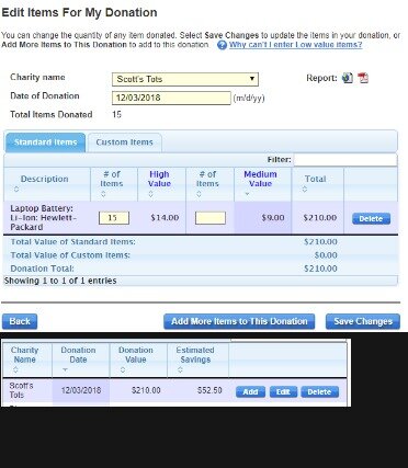 nan change turbotax credit score