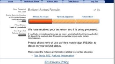 when does the irs update refund status