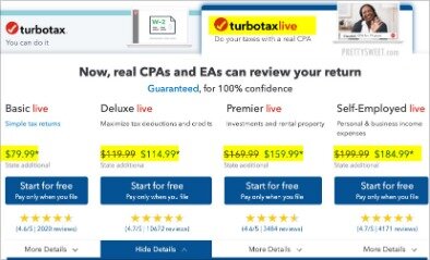 turbo tax live