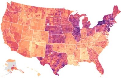 cities with lowest taxes