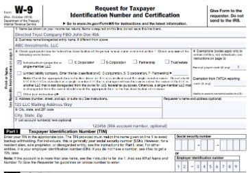 who is required to fill out a w9?