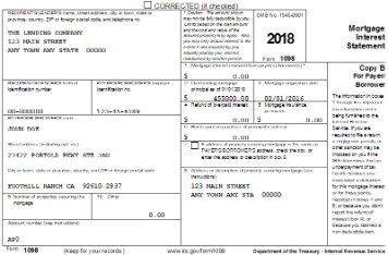 mortgage tax return