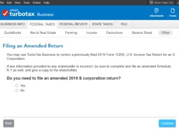 turbotax amended return 2013