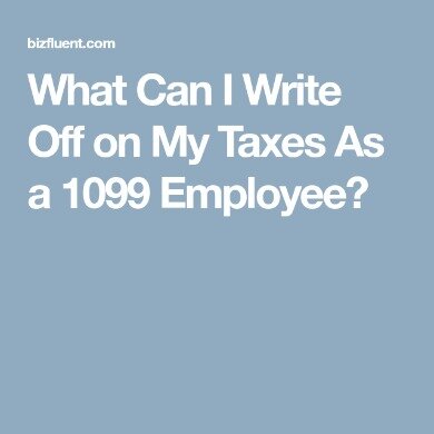 what can i write off on my taxes