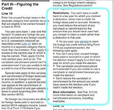 turbotax form 1116