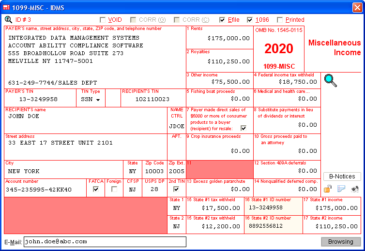 Instant Form 1099 Generator Turbo Tax