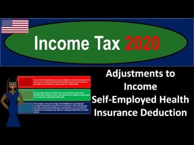 self employed health insurance deduction