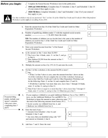 additional child tax credit