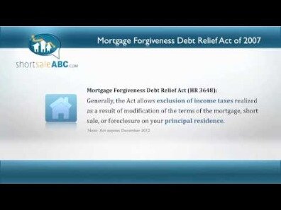 mortgage forgiveness